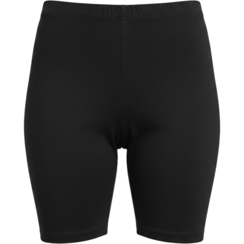 H&M Womens Black Biker Shorts High Waisted‎ Cotton Blend Leggings Size M 0711582